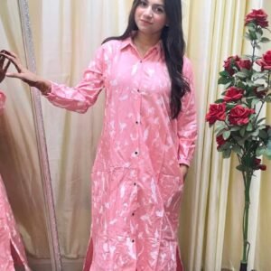 শার্ট টু পিস কালেকশন পিংক কালার