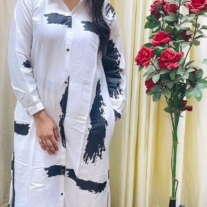 শার্ট টু পিস কালেকশন সাদা কালার