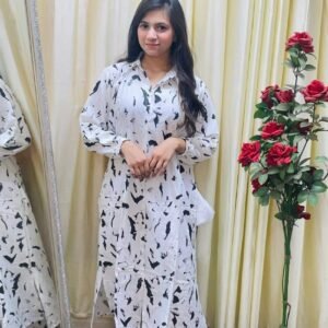 শার্ট টু পিস কালেকশন সাদা কালার