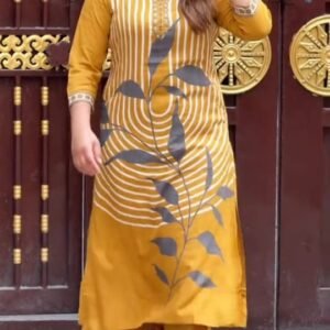 নিউ  টু পিস কালেকশন হলুদ কালার